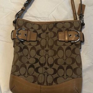 Coach Teak Buckles Signature C Soho Shoulder Bag